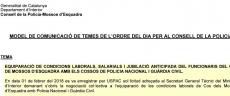 USPAC PORTA L’EQUIPARACIÓ AMB CNP I GC AL CONSELL DE LA POLICIA