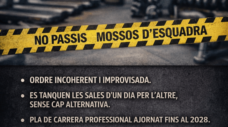 TANCAMENT DE LES SALES DE GIMN&Agrave;S A LES COMISSARIES