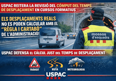 USPAC REITERA LA REVISI&Oacute; DEL C&Ograve;MPUT DEL TEMPS DE DESPLA&Ccedil;AMENT EN CURSOS FORMATIUS