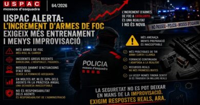 USPAC EXIGEIX M&Eacute;S FORMACI&Oacute; I PR&Agrave;CTIQUES DE TIR DAVANT L&rsquo;INCREMENT D&rsquo;ARMES DE FOC AL CARRER