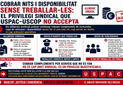 Han de percebre els alliberats sindicals el complement de nocturnitat, caps de semana i la disponibilitat? Per USPAC i USCOP, No