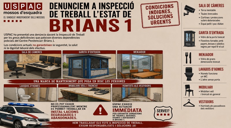 USPAC DENUNCIA A INSPECCI&Oacute; DE TREBALL L&rsquo;ESTAT DE BRIANS 1