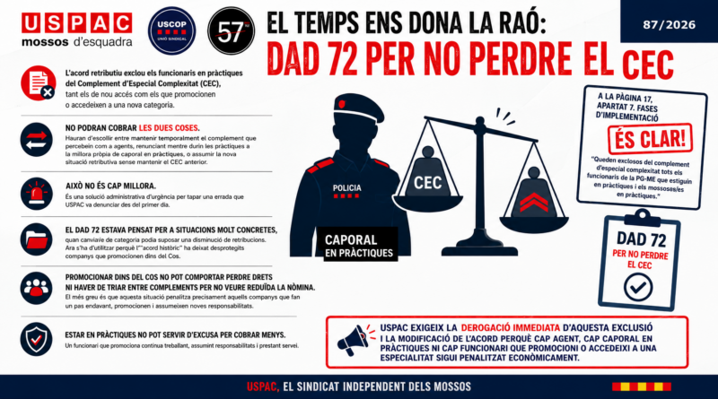 EL TEMPS ENS DONA LA RA&Oacute;: DAD 72 PER NO PERDRE EL CEC