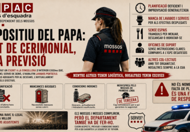 VISITA DEL PAPA: ELS MOSSOS RESPONEN, EL DEPARTAMENT NO EST&Agrave; A L&rsquo;ALTURA