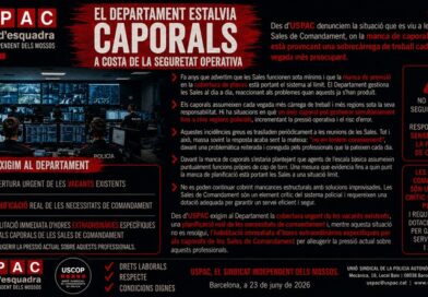 EL DEPARTAMENT ESTALVIA CAPORALS A COSTA DE LA SEGURETAT OPERATIVA