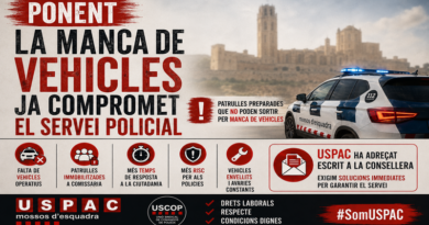 PONENT: LA MANCA DE VEHICLES JA COMPROMET EL SERVEI POLICIAL