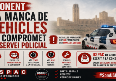 PONENT: LA MANCA DE VEHICLES JA COMPROMET EL SERVEI POLICIAL