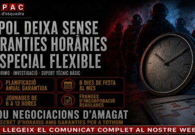 LA FEPOL DEIXA FORA DE LES GARANTIES HOR&Agrave;RIES DE L&rsquo;ESPECIAL FLEXIBLE A L&rsquo;ARRO, BRIMO, SUPORT T&Egrave;CNIC B&Agrave;SIC I INVESTIGADORS
