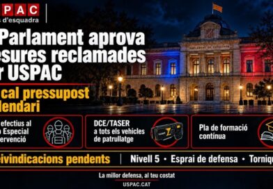 EL PARLAMENT APROVA MESURES QUE USPAC FA TEMPS QUE RECLAMA A LA CONSELLERA