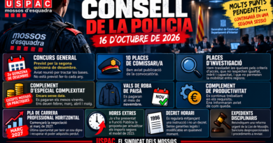 CONSELL DE LA POLICIA 16 D&rsquo;OCTUBRE DE 2026