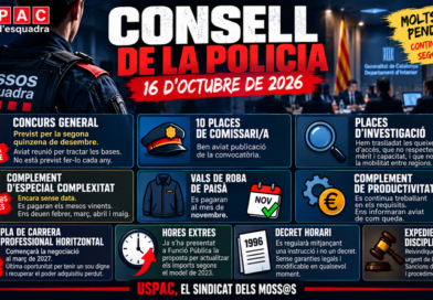 CONSELL DE LA POLICIA 16 D&rsquo;OCTUBRE DE 2026